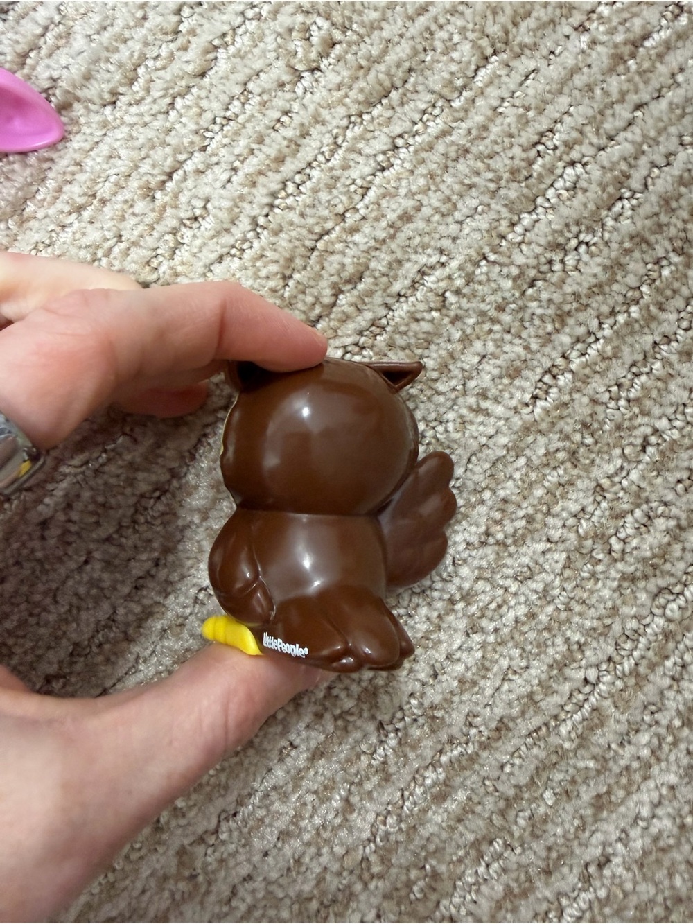 Little People Owl Figure Toy in Brown & Yellow - Kids - Picture 2 of 4